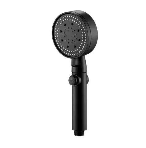 Adjustable High Pressure Shower Head with 5 Modes Water Saving One-Key Stop Spray Nozzle - Bathroom Shower Accessories with Hose