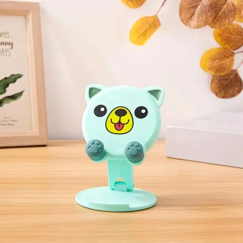 Portable Cartoon Mobile Phone Tablet Holder Desktop Bracket Universal Foldable Lifting Bracket Creative Cute Bracket For Phones