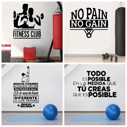 1 pc Gym New Design Wall Stickers Decorave Sticker Home Decor Living Room Bedroom Vinyl Mural Decal
