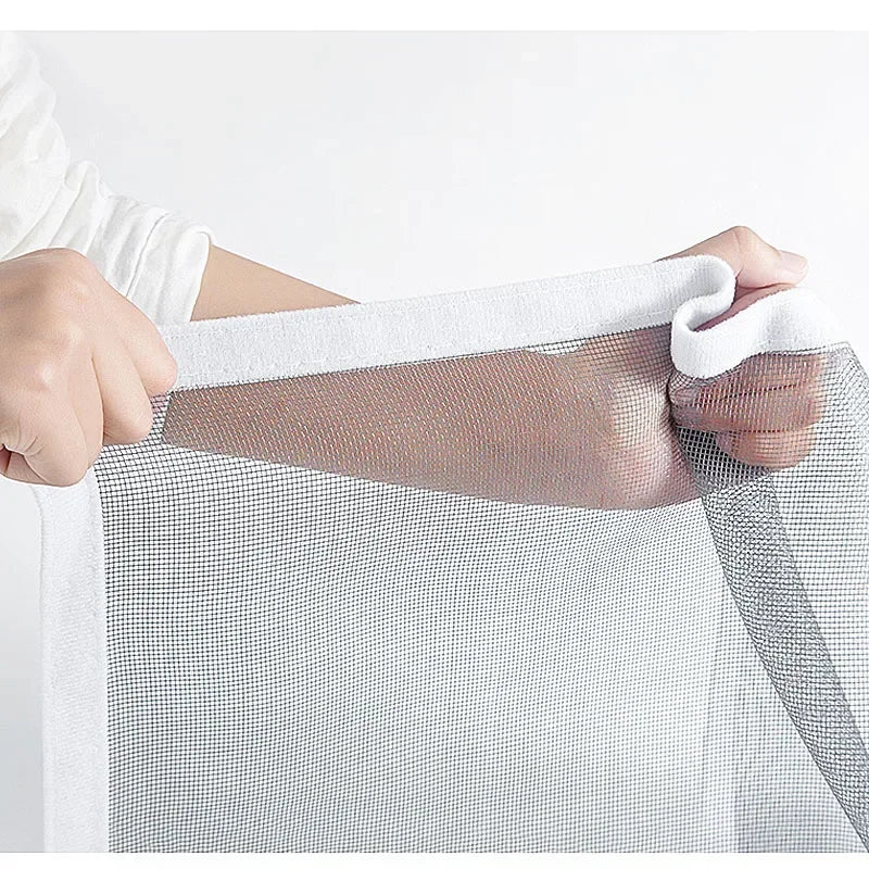 Self-adhesive and reusable mosquito nets for windows, anti-mosquito window screens, tulle, customizable in summer washable mesh