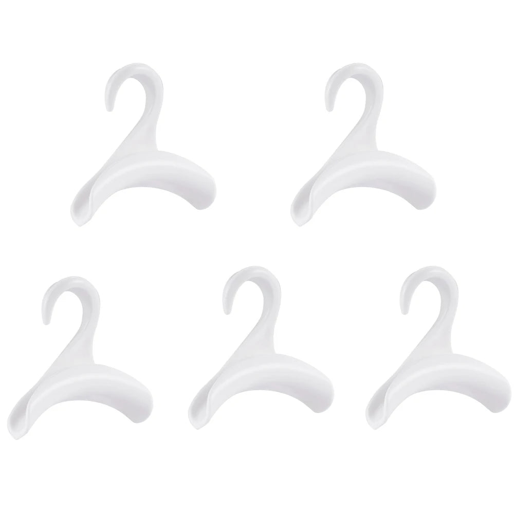 5pcs/set Arch Coat Rack Hook Bag Holder PP Material for Home Closet Storage Hat Scarf Shawl Purse Handbag Organizer Hooks