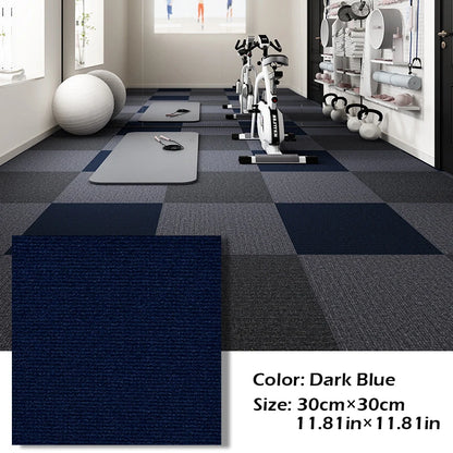 30X30cm Self-adhesive Anti Slip Splicing Block Floor Mute Rug Bedroom Mat Carpet Water Absorption and Anti Slip Living Room Home