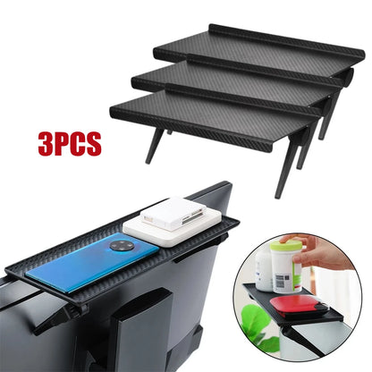 Adjustable TV Screen Top Storage Shelf Computer Monitor Screen Top Storage Rack TV Media Box Router Shelf Rack Home Organizer