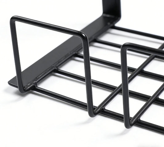 Metal under Table Storage Rack Cable Management Tray Wire Organizer for Home Office Desk No Punching Kitchen Storage Accessories