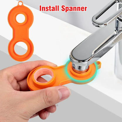 Brass New 2 Mode Washbasin Faucet Nozzle 360° Rotary Splashback Faucet Aerator Kitchen Sink Pressurized Faucet Aerator Bubbler
