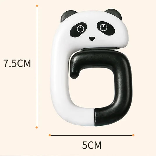 Strong Load-Bearing Desktop Bag Hook Table-Side Non-Slip Schoolbag Key Hanger Hook Foldable Cartoon Animal Hooks