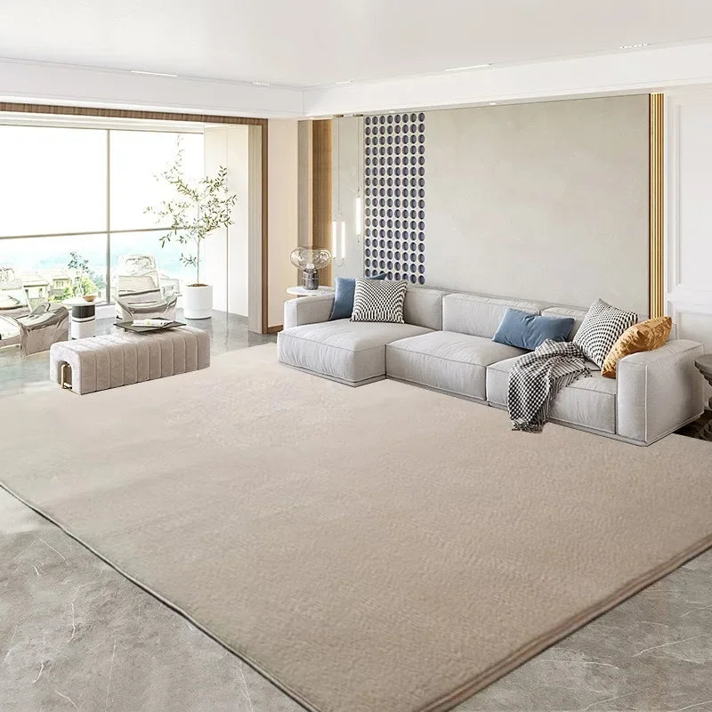 VIKAMA Modern Minimalist Living Room Rug Soft High-Resilience Bedroom Mat Children's Room Soundproof Carpet Home Decor