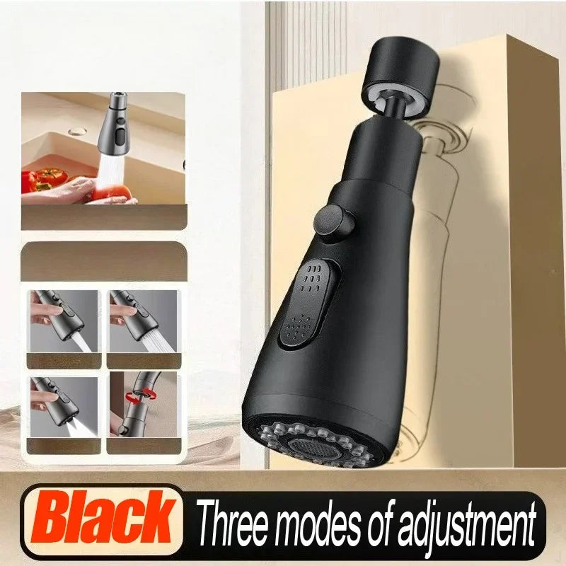3 In1 Kitchen Replaceable Faucet Sprayer Nozzle ABS Durable Water Tap Water Basin Sink Shower Spray Head Multifunctional Hydrant