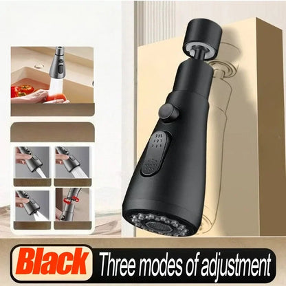 3 In1 Kitchen Replaceable Faucet Sprayer Nozzle ABS Durable Water Tap Water Basin Sink Shower Spray Head Multifunctional Hydrant