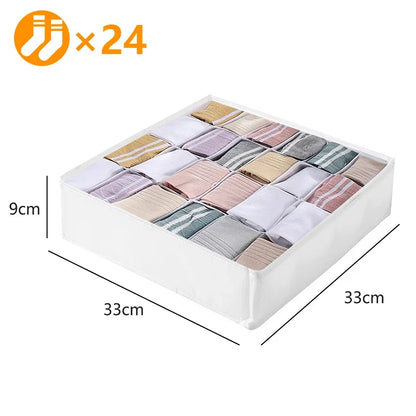 Sports Bra Underwear Organizer Storage Box Panties Socks Storage Boxes Wardrobe Clothes Organizer Cabinet Drawers Separator Box