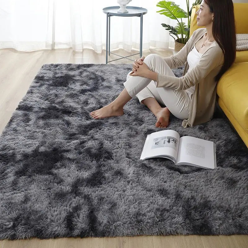 Fluffy  Carpet Living Room Plush Lounge Rug in The Bedroom Floor Mat Soft Velvet Carpets For Children Kids Decoration  ﻿