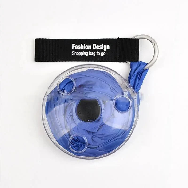 Multifunctional Eco Reusable Super Small Storage Bag Portable Folding Telescopic Disc Supermarket Shopping Pouch
