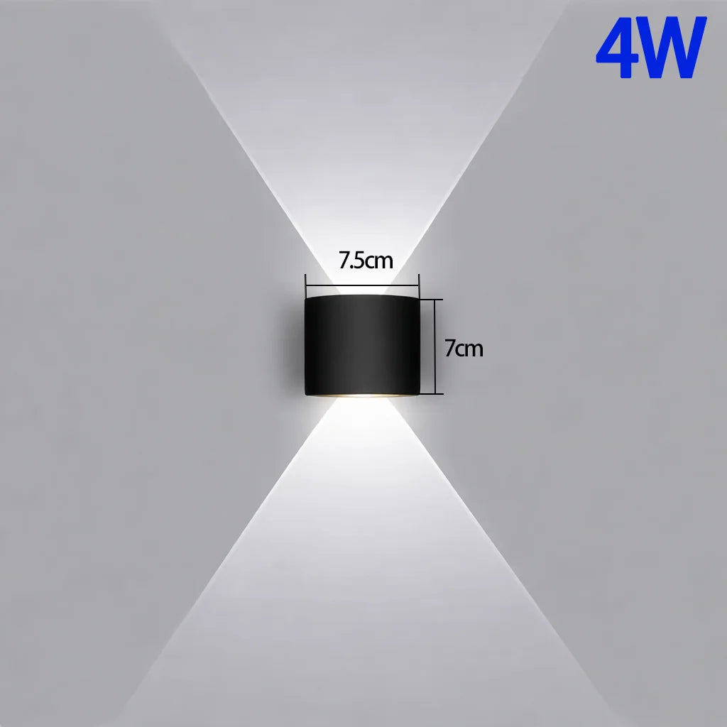 Up Down LED Wall Lamp Waterproof Modern Wall Light for Bedroom Living Room Corridor Balcony Indoor Outdoor Home Decor Lighting