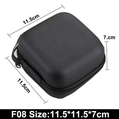 Earphone Data Storage Bag Oval Square Rectangle Cable Organizer Bags Mini Zipper Pouch Tech Gadgets Portable Charger U Disk Case