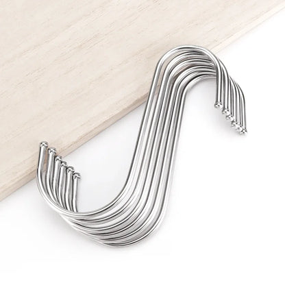 Stainless Steel Hooks Multipurpose for Clothes Bags Towels Kitchen Bathroom Home Organizing Durable Rustproof