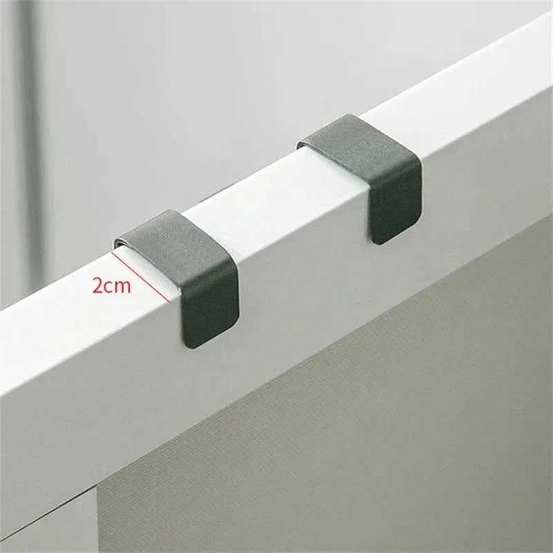 Multi-Purpose Cabinet Door Hooks, Over Door Hanger Rack for Kitchen Bathroom, Towel Coat Hat Clothes Storage Organizer