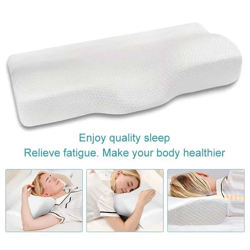 Butterfly Memory Pillow, Suitable For Side Sleepers, Orthopedic Neck Sleep Pillow, Ideal For Side Lying And Back Support.
