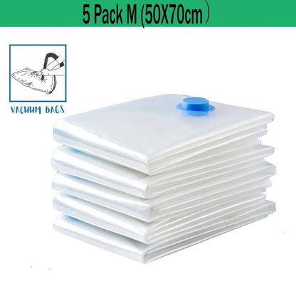 Vacuum Storage Bags, Space Saver Bags Compression for Comforters and Blankets, Sealer Clothes Travel Packing Organizer
