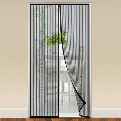 Magnetic Mosquito Net Curtain, Anti-Fly Auto Close Screen for Doors & Windows, Ventilation Mesh, No Drill Easy Install