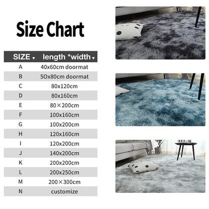 Fluffy  Carpet Living Room Plush Lounge Rug in The Bedroom Floor Mat Soft Velvet Carpets For Children Kids Decoration  ﻿