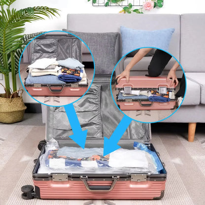 3-5PCS Vacuum Storage Bags, Space Saver Bags  Compression for Comforters and Blankets Clothes Travel Packing Organizer