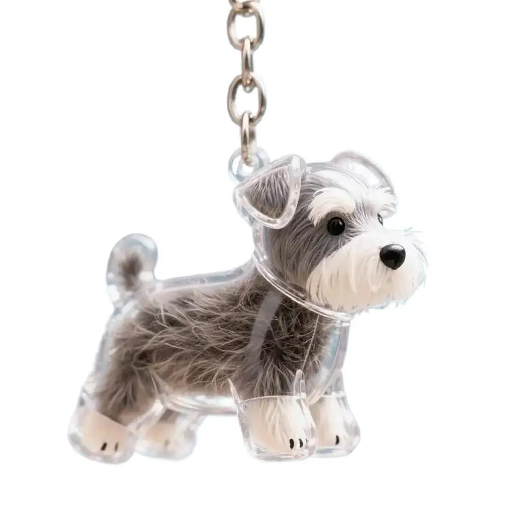 Cute Cat Dog Pet Hair Storage Box Keychain Bag Hanging Decoration Cat Hair Transparent Creative Souvenir,Pet Memorial Ideal Gift