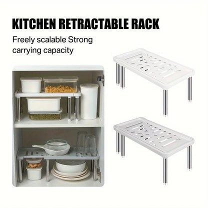 Étagère rétractable, 1 pièce, support de rangement multifonction, organisateur d'articles ménagers, bouteille d'assaisonnement