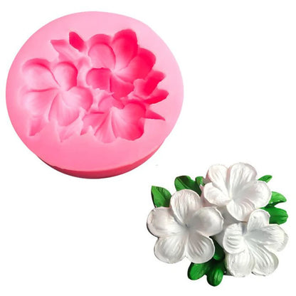 Frangipani Gardenia Flower Silicone Candle Mold DIY Handmade Soap Soy Wax Scented Candle Plaster Ornaments Molds Home Decor