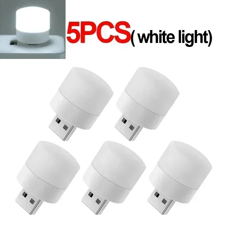 LED Table Lamp Lights Room Plug Usb Light Night Mini Book Reading Decorating Items Warm White Eye Protections Wholesale Bedroom