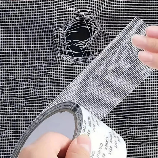 Window Screen Hole Patch Repair Easy Apply Waterproof Tape – Keep Mosquitoes Out with Our Anti-Insect, Self-Adhesive Mesh Patch