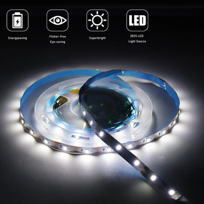 1-5m 5V LED Strip Lights 2835 USB 60 LEDs/m TV Backlight Flexible Lighting Ribbon Tape for Bedroom Wardrobe DIY Decoration Light