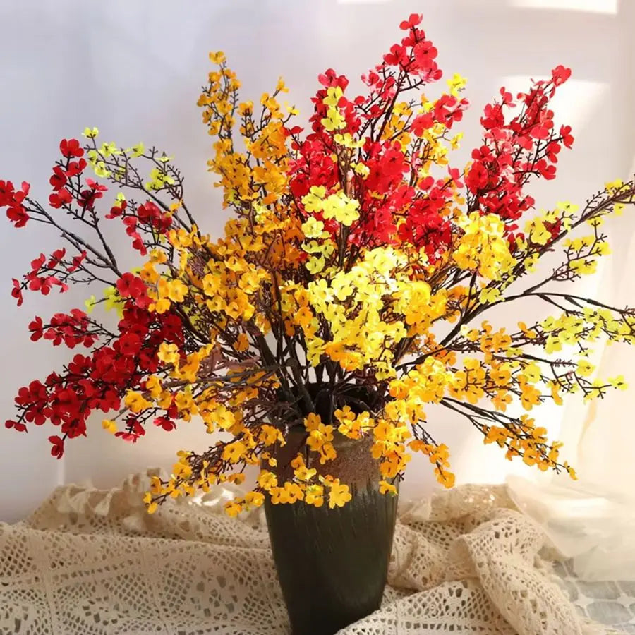 1/4pcs Artificial Flowers Cherry Blossoms Gypsophila Fake Plants DIY Wedding Bouquet Vases for Home Decor Faux Festival Branch