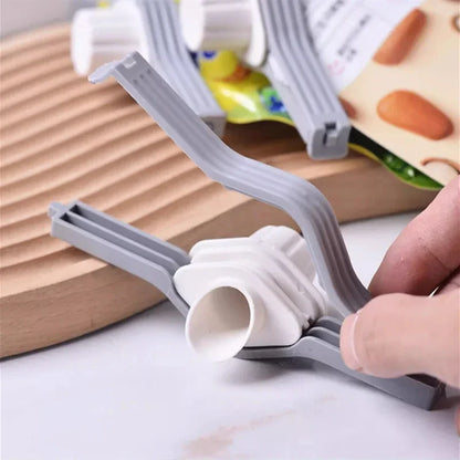 Reusable Sealing Clips for Food Bags Secure Screw Cap Design for Milk Powder, Salt, Spices & Snacks