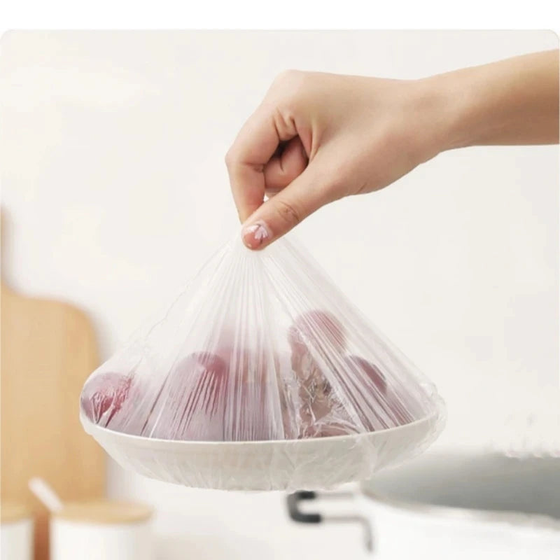 Reusable Disposable Food Cover Plastic Wrap Durable Elastic Food Lids for Bowls Elastic Plate Covers For Kitchen Food Saver Bag