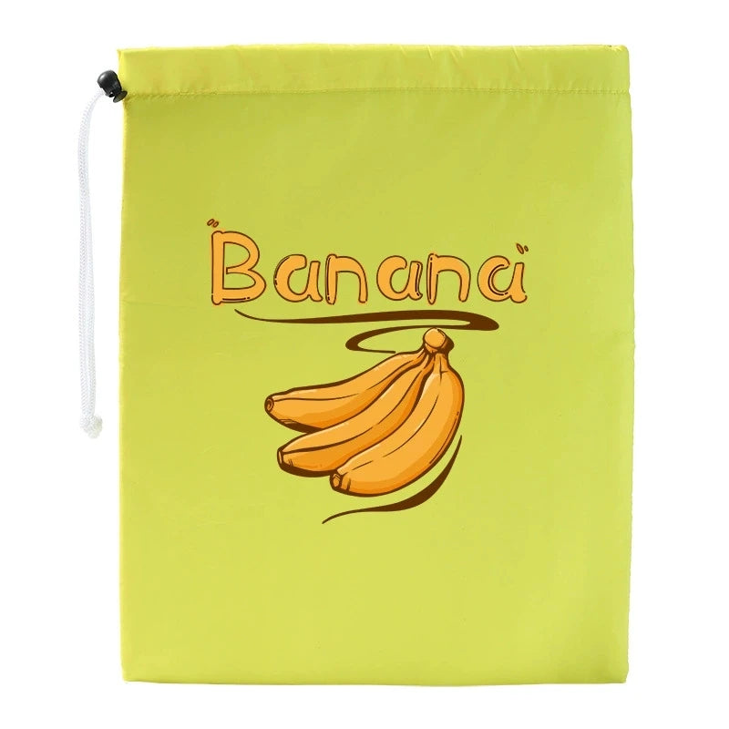 Fruit Vegetables Storage Bag Drawstring Bag for Refrigerator Freshness Travel Storage Insulated Aluminum Film Bags