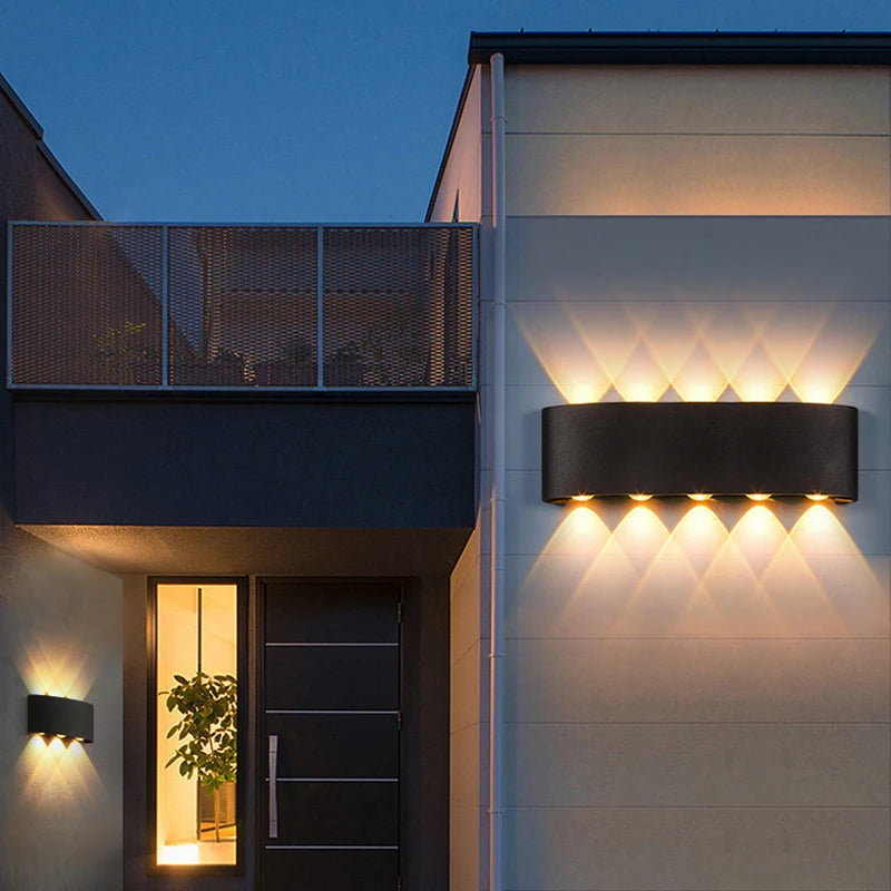 Up Down LED Wall Lamp Waterproof Modern Wall Light for Bedroom Living Room Corridor Balcony Indoor Outdoor Home Decor Lighting
