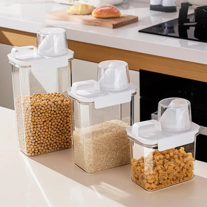 Household Rice Storage Bucket Insect Proof Moisture-Proof Sealed Container for Grains Pet Food Miscellaneous Storage Box