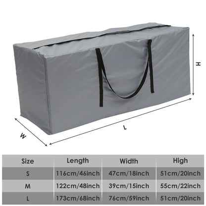 Cushion Storage Bag Large Capacity Furniture Protective Cover Outdoor Garden Waterproof Dustproof Christmas Tree Organizer New