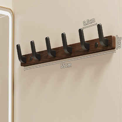 Coat Rack Wall Mount shelf Entryway Wall Hanger for Towels Wooden Coat Hooks Hook Storage Rack  for Bedroom Bathroom Kitchen