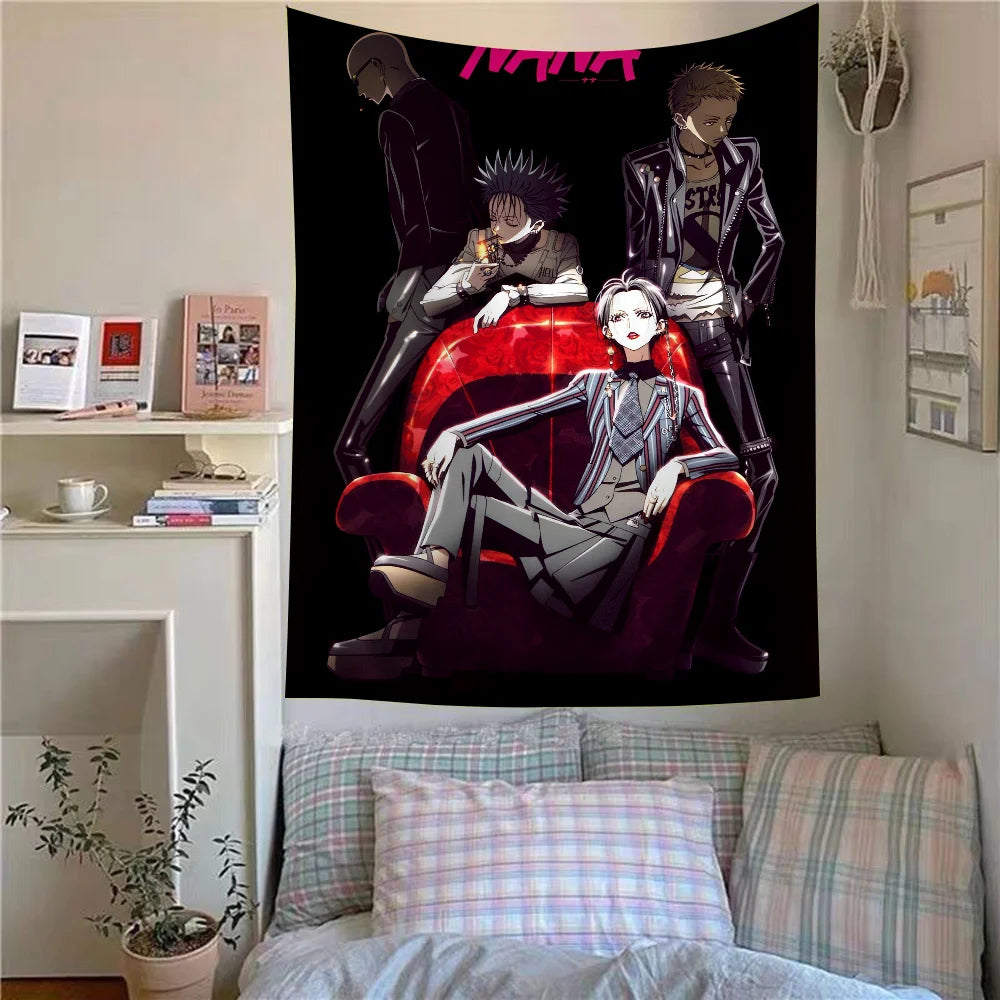Japanese Classic Anime NANA  High School DxD Hippie Wall Hanging Tapestries for Living Room Home Dorm Decor Art Home Decor