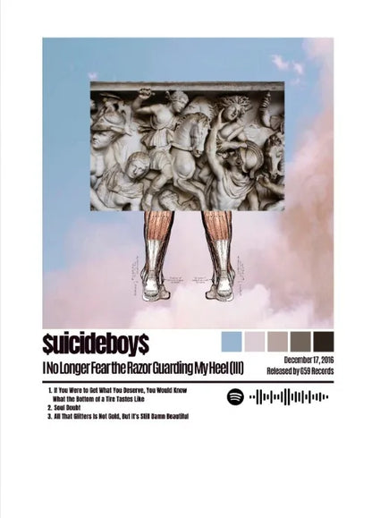 Classic Singer Suicideboy Posters Wall Art Canvas Paintings and Prints HD Pictures for Living Room Bedroom Home Decor Gifts