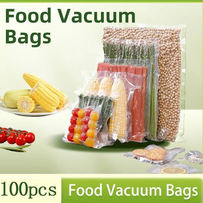 100pcs/lot Vacuum Packaging Bags Empty Food Vacuum Bags BPA-Free Vacuum Sealing Bag Kitchen Accessories