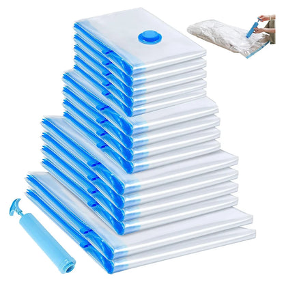 Vacuum Storage Bags 6 Size Space Saver Vacuum Sealed Bags for Clothes Compression Bag Blanket Storage Travel Essentials