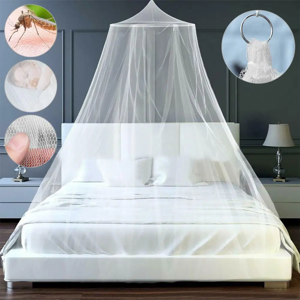 Canopy Encryption Dome Fly Insect Mesh Princess Mosquito Net Repellent Protection Single Entry Bed Decoration