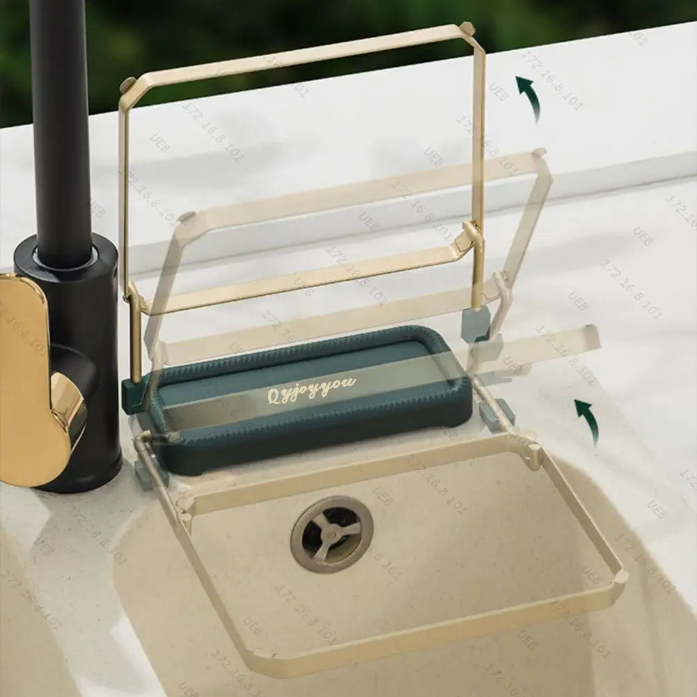 Foldable Sink Strainer Mesh Bag Stand Kitchen Sink Filter Rack Waste Garbage Net Shelf Disposable Garbage Mesh Bag Kitchen Gadge