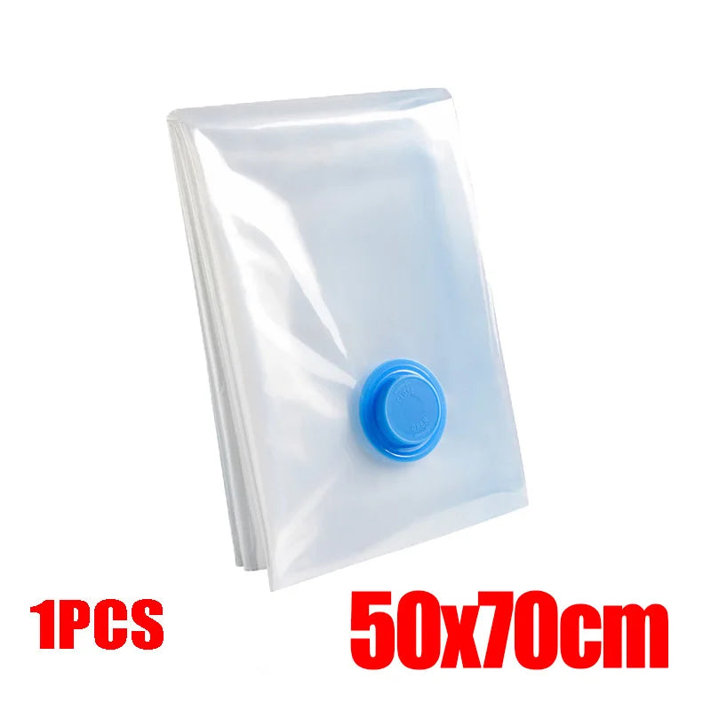 4pcs Thickened Vacuum Compression Bag, Transparent Quilt Vacuum Bag, Storage Bag, Household Clothing Storage And Sorting Bag