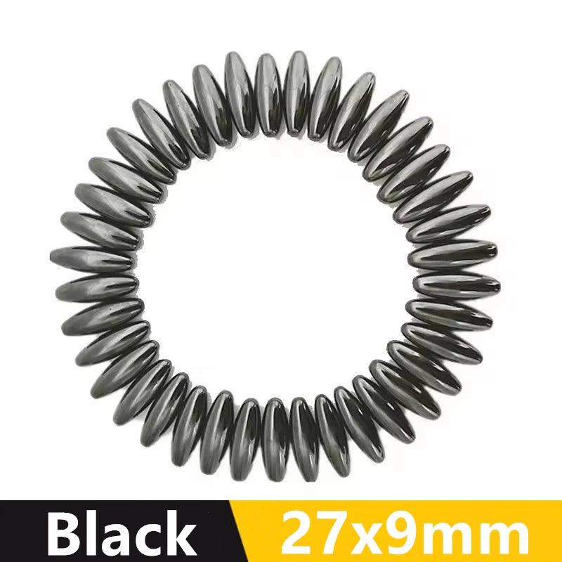 2/4Pcs Multiple Sizes Black Fridge Magnets Strong Magnetic Rugby Ball Oval Magnet Beads Set Health Care Massager Home Decor Gift