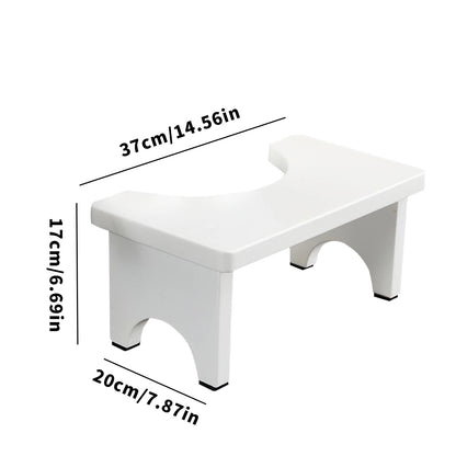Sturdy Portable Bamboo Toilet Squat Stool for Adults,Wide and Stable,Bathroom Potty Stool,Easy to Use and Clean, Portable Design