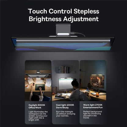 Baseus Screen Light Desk Lamp Computer Light Screen Hanging Light New Table Lamp LCD Monitor Laptop Light USB Study Read Lamp