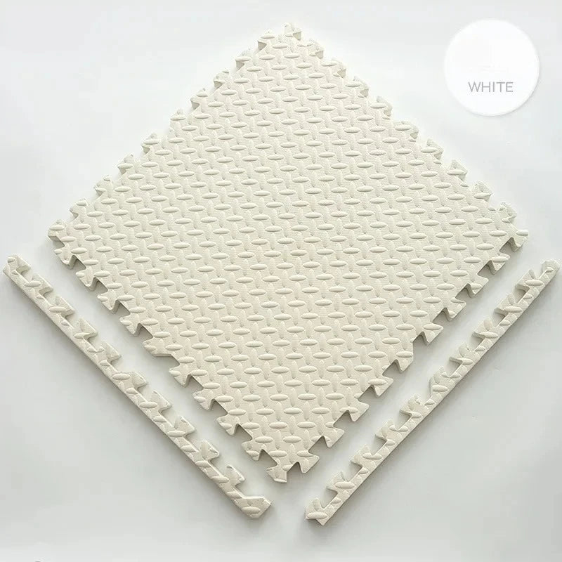 30*30cm Thick Baby Mat EVA Leaf Pattern Fitness Floor Mat Yoga Fitness Non-slip Interlocking Carpet Room Decorative Floor Tile